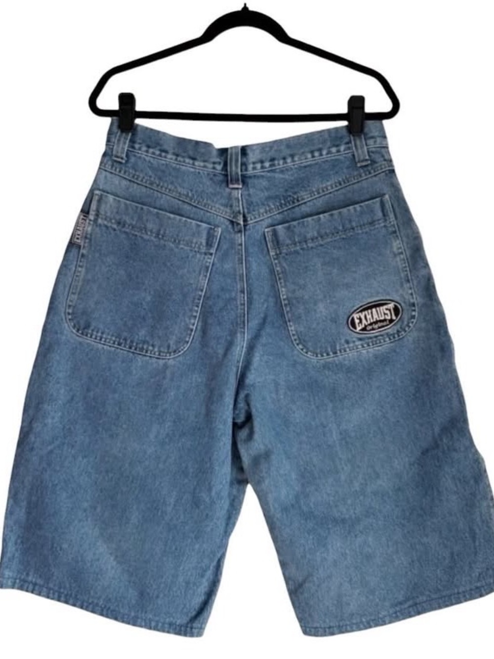 Y2K 90s Vintage Denim Jorts Baggy Relaxed-Fit Men's Shorts Jeans Unisex Skater